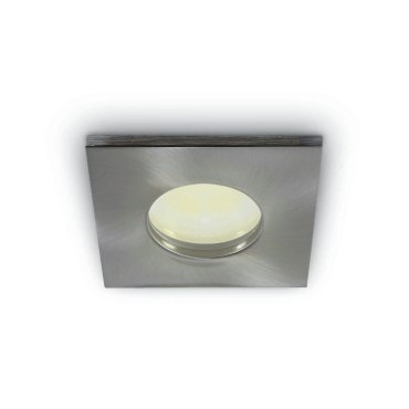 ONE Light Bathroom Range - Einbaustrahler - 85 x 85 mm, Ø 70 mm Einbaumaß - IP44 - Chrom gebürstet