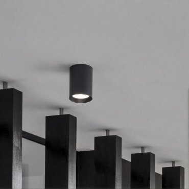 Nova Luce Dara - Außen-Deckenleuchte - Ø 8 x 11 cm - 9W LED inkl. - IP54 - dunkel anthrazit