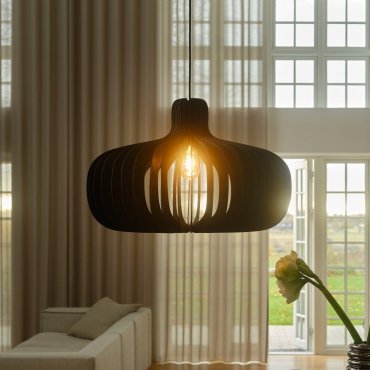 Nordlux Hazo 65 - Hängelampe - Ø 65,5 x 243 cm - schwarz