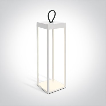 ONE Light Rechargeable Path Light - Tischleuchte - 15 x 15 x 50 cm - 2.2W dimmbare LED inkl - IP65 - weiß