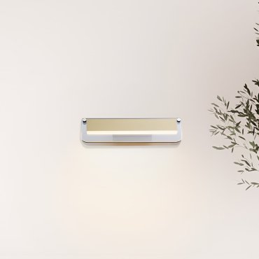 Nova Luce Apnea - wandleuchte - 30 x 8,5 x 11 cm - 7W LED inkl. - sand schwarz, gold und grau