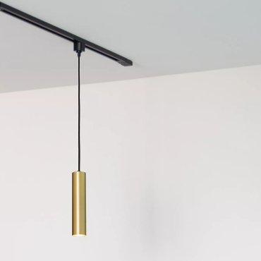 Lucide Track Floris Pendelleuchte - 1-Phasen-Schienensystem - Ø 5,6 x 155 cm - gold
