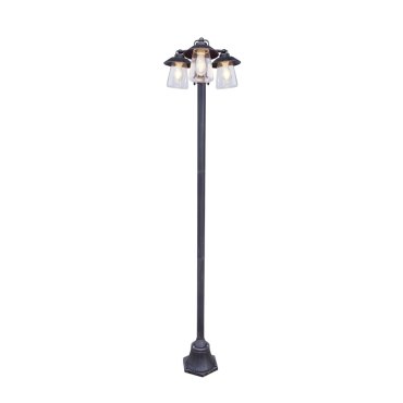 Lutec Cate - Gartenpfosten - 43 x 43 x 190 cm - IP44 - antikschwarz