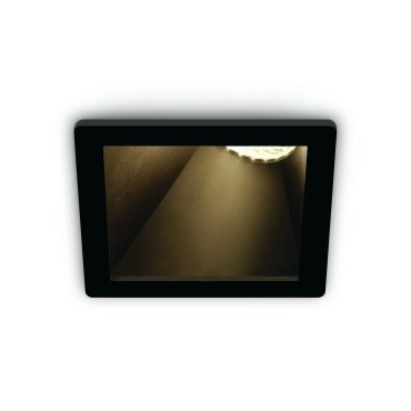 ONE Light Asymmetric Chill Out - Einbaustrahler - 84 x 84 mm, 76 x 76 mm Einbaumaß - schwarz