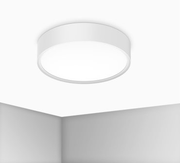 Century Italia Blanca Luxe - Deckenleuchte - Ø 40 x 7 cm - 24W LED inkl. - weiß