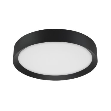 Nova Luce Luton - Deckenleuchte - Ø 55 x 8,5 cm - 47W LED inkl. - sand schwarz und matt weiß