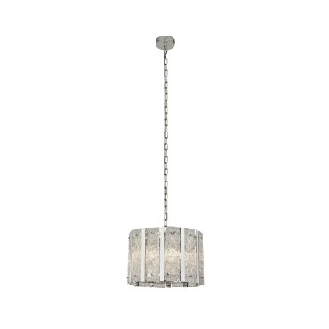 Searchlight Alexandra - Pendelleuchte - Ø 39 x 150 cm - satiniert silber