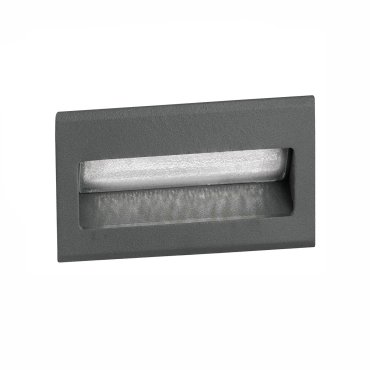 Nova Luce Krypton - Wandeinbauleuchte - 8,5 x 8 x 5,5 cm - 1,5W LED inkl. - IP54 - dunkelgrau