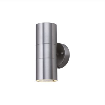 Searchlight Slapton - Außenwandleuchte - 6 x 16 cm - IP44 - Edelstahl
