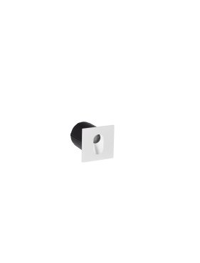 Nova Luce Cael - Wandeinbauleuchte - 7 x 7 x 7,5 cm - 3W LED inkl. - IP65 - Sand Weiß