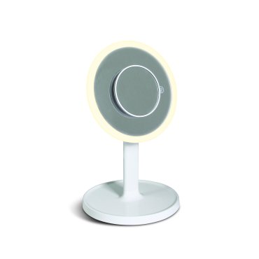 ONE Light - Tischspiegel mit Touch-Button - Ø 20 x 34 cm - 7W dimmbare LED inkl. - weiß