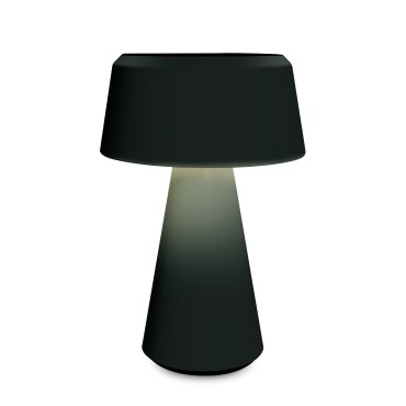 ONE Light Portable Trendy Light - wiederaufladbare Tischleuchte - Ø 15 x 22 cm - 3W dimmbare LED inkl - IP65 - schwarz