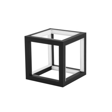 Nova Luce Gabbia - Tischleuchte - 16 x 16 x 16 cm - 20 dimmbare LED inkl. - Sand schwarz