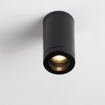 Nova Luce Spot - Außen-Deckenleuchte - Ø 7,6 x 14 cm - IP54 - Sand schwarz