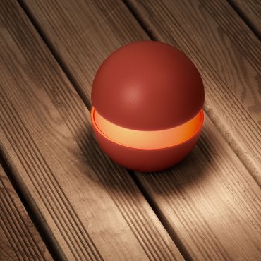 Nova Luce Puk - tragbare wiederaufladbare Lichtquelle - Ø 10 x 11,4 cm - 2W dimmbare LED inkl. - IP54 - orange