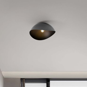 Nova Luce Opsi - Deckenleuchte - Ø 50 x 24 cm - Sand schwarz