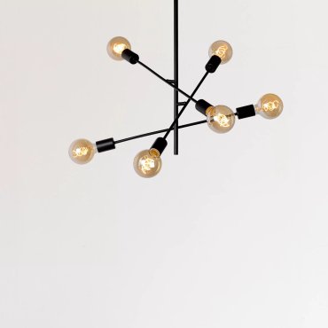 Lucide Lester - Deckenleuchte - 59 x 59 x 83 cm - schwarz