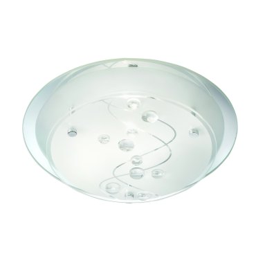 Searchlight Flush - Deckenleuchte - Ø 25 x 8 cm - weiß