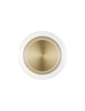 Nova Luce Airida - wandleuchte - Ø 17 x 6 cm - 8W LED inkl. - Messing Gold