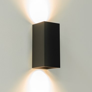 Artdelight Dante - Wandleuchte - 6,7 x 6,7 x 15,4 cm - mattschwarz
