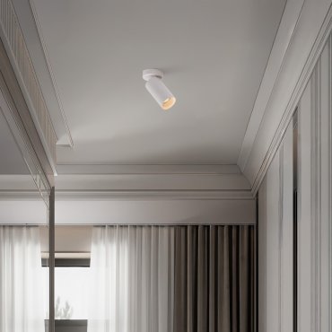 Nova Luce Oso – Spot und Aufbau – Ø 7 x 13 cm – Weiß
