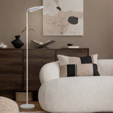 Nova Luce Sinkro - Stehleuchte - 25,2 x 174 x 43,5 cm - 30W LED inkl. - Sand Weiß