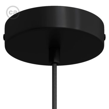 Creative Cables - Deckenrosette - Ø 12 x 2,5 cm - schwarz