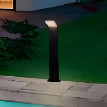 Nova Luce Farge - Gartenleuchte - 16,5 x 76 x 10 cm - 12W LED inkl. - IP65 - dunkel anthrazit