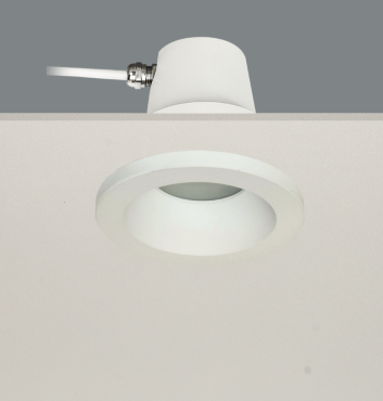 Artdelight Bados - Einbaustrahler 1L - Ø 95 mm , Ø 84 mm Einbaugröße - IP65 - weiß