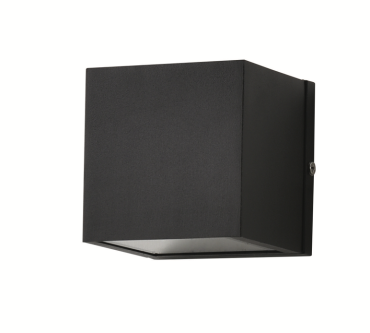 Artdelight Dice - Wandleuchte - 10 x 10 x 10 cm - IP54 - schwarz