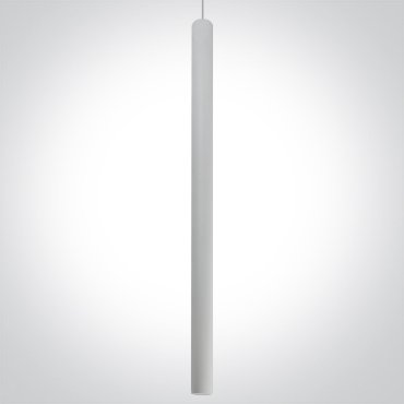 ONE Light Schienenstrahler - Pendelleuchte - 3-Phasen-Schienensystem - Ø 3,2 x 60 cm - 8W LED inkl. - weiß