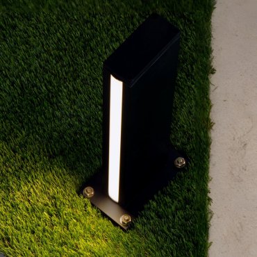 Nova Luce Sasso - Gartenpfosten - 15 x 40 x 9,5 cm - 9W LED inkl. - IP54 - dunkel anthrazit