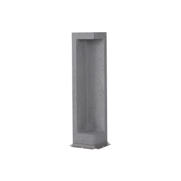 Nova Luce Grante - Gartenleuchte - 12 x 12 x 53 cm - 5W LED inkl. - IP65 - grau