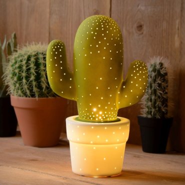 Lucide Cactus - Tischleuchte - 19 x 19 x 29,5 cm - grün