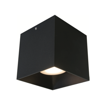 Artdelight Quadro - Aufbaustrahler - 10 x 10 x 10 cm - IP65 - schwarz