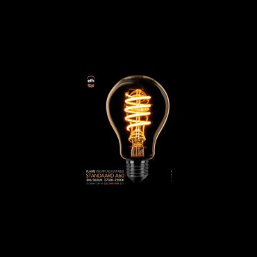 ETH LED-Spirale Standard - E27 - dimtone - 8W - 2700K bis 2200K - gold