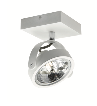 Artdelight Wajer - Aufbaustrahler - 12 x 12 x 14 cm - 3,5W dimmbare LED inkl - weiß