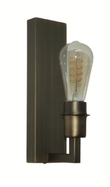 Artdelight Movano - Wandleuchte - 13 x 8,7 x 17,8 cm - dunkel bronze