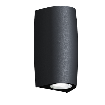 Elmark Marta - Außenwandleuchte - 9,2 x 8 x 17 cm - 3,5W dimmbare LED inkl - IP55 - schwarz