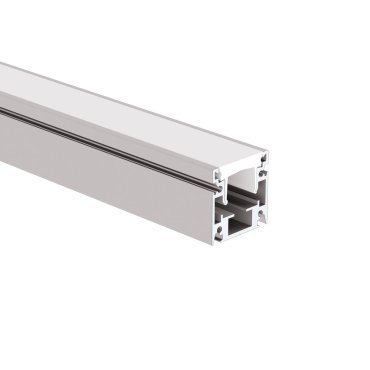 Klus Hr-opti - kippbares Outdoor-LED-Profil - 2,8 x 2,8 cm - silber eloxiert