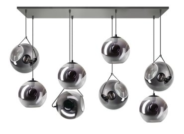 ETH Orb - hängeleuchte - 130 x 30 x 200 cm - schwarz