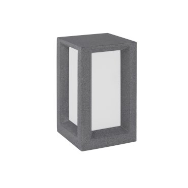 Nova Luce Castro - Gartenleuchte - 20 x 20 x 35 cm - IP65 - grau