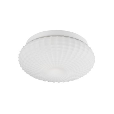 Nova Luce Clam - Deckenleuchte für Badezimmer - Ø 30 x 12 cm - IP44 - weiß
