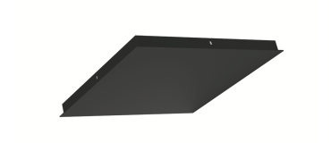 Artdelight Plate - Deckenplatte erweiterbar auf 5 Lampen - 35 x 35 x 3 cm - schwarz