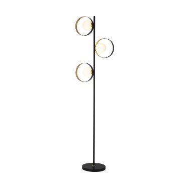 Searchlight Orbital - Stehleuchte - 148,5 x 40 x 23 cm - schwarz und gold