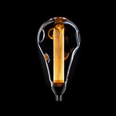 ETH LED - Ø 15,8 x 29 cm - E27 - 3 Stufen dimmbar - 1W/3,2W/8W - 2000K - transparent