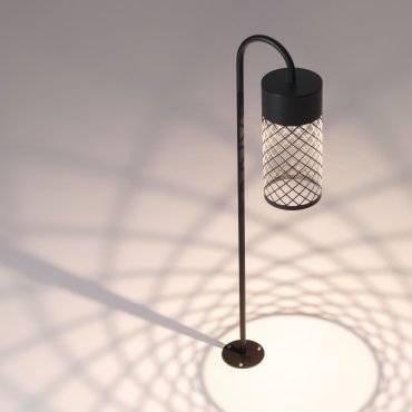 Nova Luce Motley - Gartenleuchte - Ø 10 x 70 x 18,5 cm - 9W LED inkl. - IP65 - Sand schwarz
