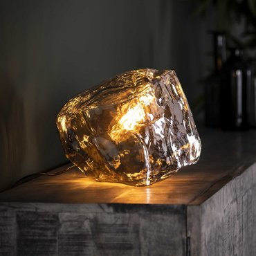 Vico Rock Chrome - Tischleuchte - Ø 25 x 25 cm - Chromglas