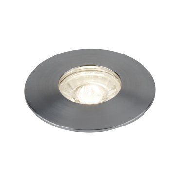 Searchlight Flush - 3er Set - Ø 100 mm, Ø 68 mm Einbaumaß - 3 x 4W LED inkl. - satiniert silber