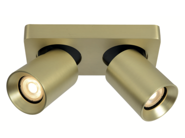 Artdelight Megano - Aufbaustrahler 2L - 20 x 10 x 11,5 cm - matt gold